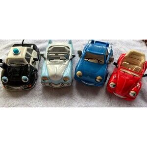 Chevron Cars Lot of 4 Plastic Toy Cars